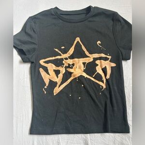 Black Star Bleached Top